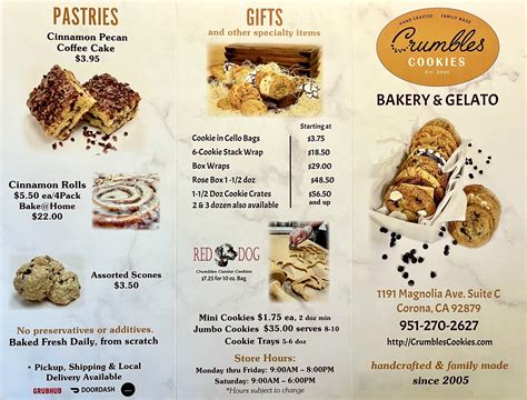 Online Menu of Crumbl Cookies, Gainesville, FL